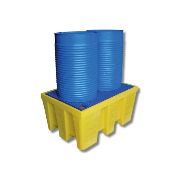 Bac de rétention polyéthylène - 2 fûts - 450 litres