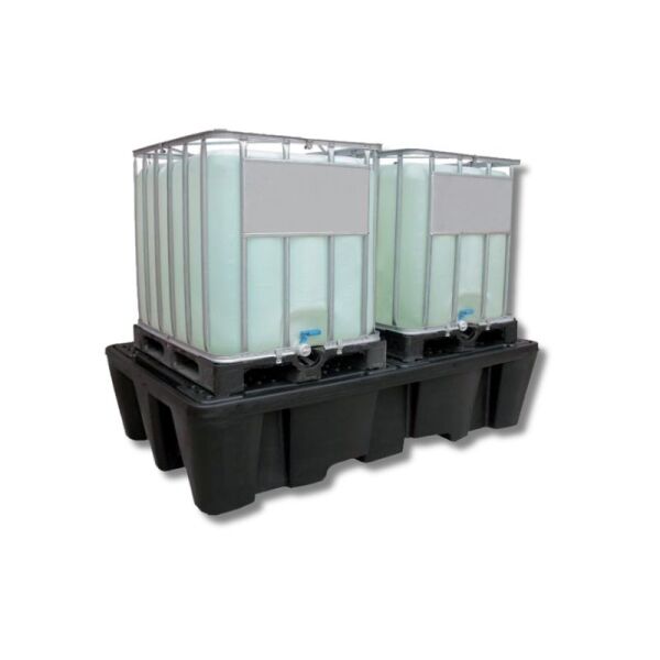 Bac de rétention en polyéthylène - 2 cuves - 1100 litres