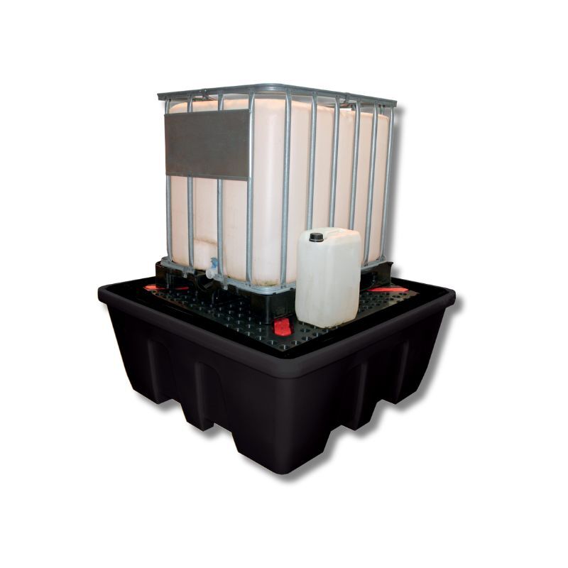 Bac de rétention polyéthylène - 1 cuve - 1260 litres