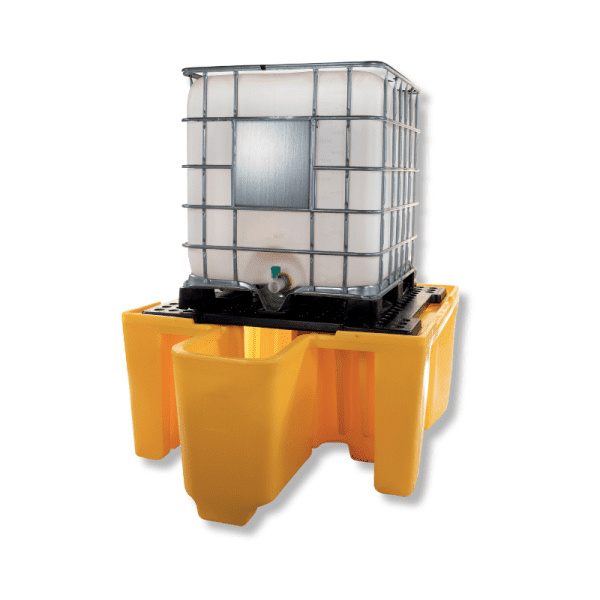 Bac de rétention polyéthylène avec distributeur - 1 cuve - 1120 litres