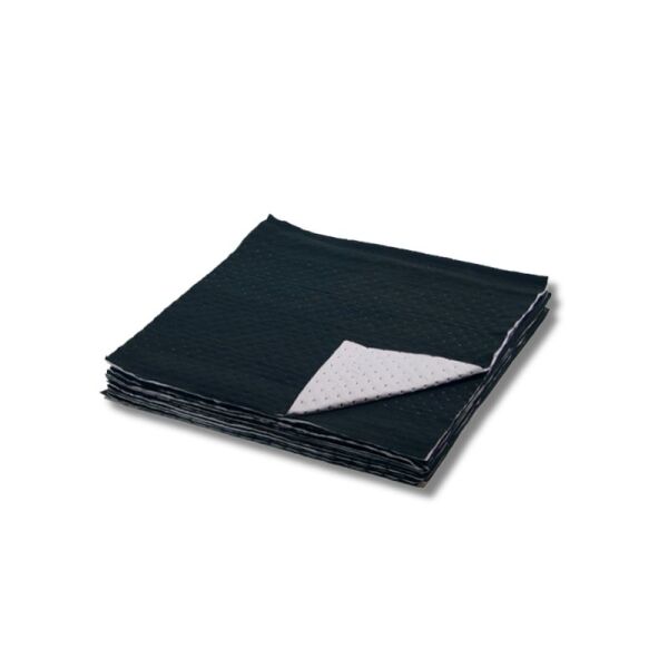 Feuilles absorbantes hydrocarbures renforcées et étanches