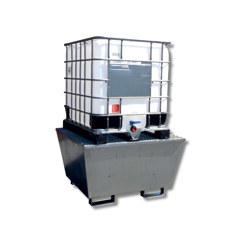 Bac de rétention en acier galvanisé 1000 L