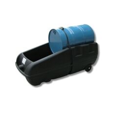 Chariot porte-fût en polyéthylène - 250 litres - 1 fût couché