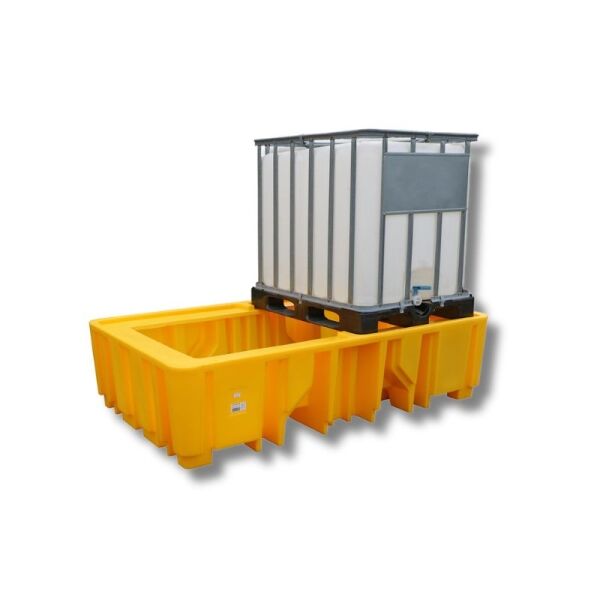 Bac de rétention double IBC (sans caillebotis)