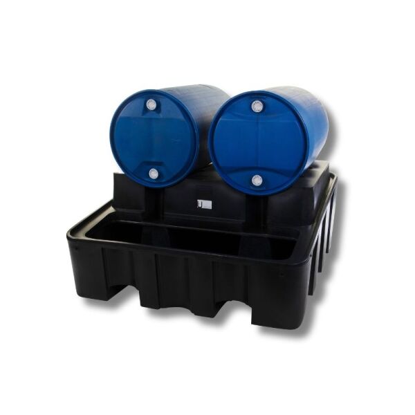 Bac de rétention polyéthylène - 2 fûts - 450 litres