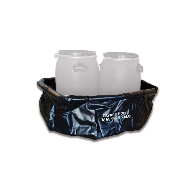 Bacs de rétention souples autoportants