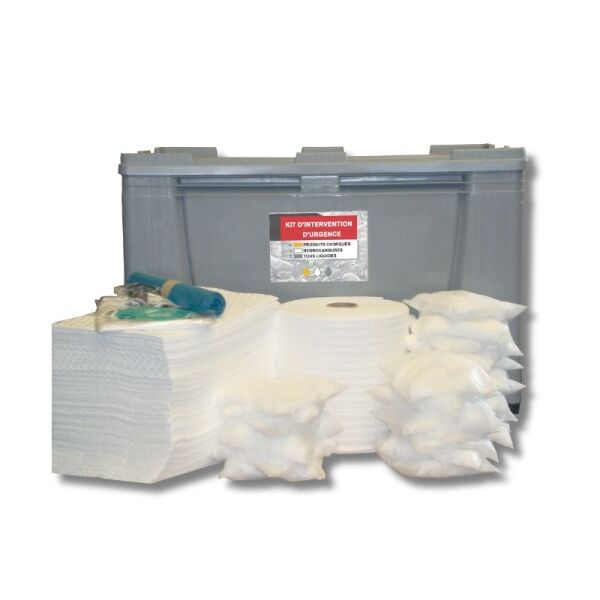 Kit absorbant mobile en caisse-palette