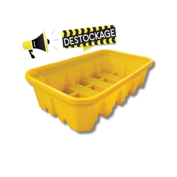 Bac de rétention polyéthylène sous rayonnage