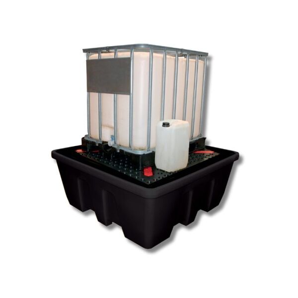 Bac de rétention polyéthylène - 1 cuve - 1260 litres