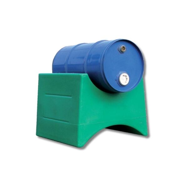 Support réversible en polyéthylène pour 1 fût 60/220 litres